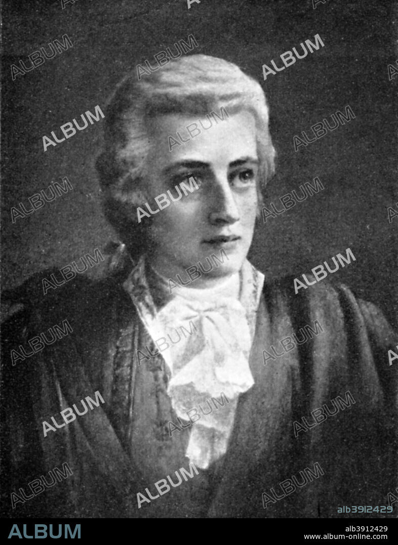 Wolfgang Amadeus Mozart, (1756-1791), composer, 1909.