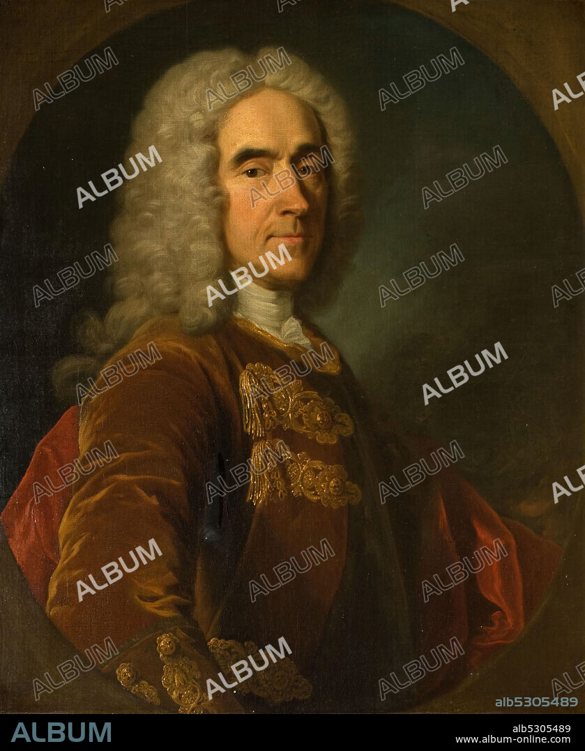 JEAN BAPTISTE VAN LOO. Portrait Of Sir Richard Temple, 4th Viscount of Birmingham, 1738-42.