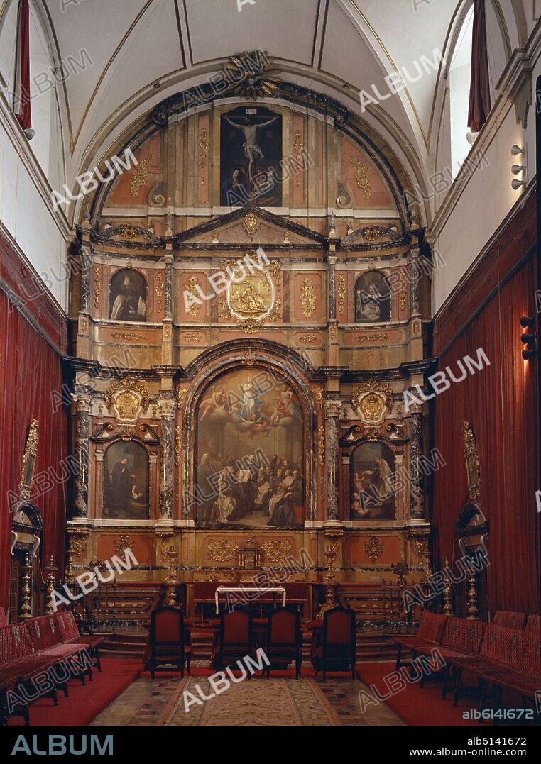 SIMON GABILAN TOME (1708-1781). RETABLO DE LA CAPILLA DE SAN JERONIMO EN LA UNIVERSIDAD DE SALAMANCA - SIGLO XVIII.