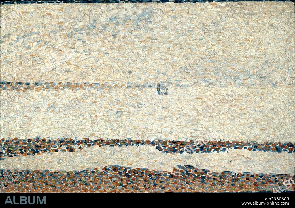 'Beach at Gravelines', 1890. From the Courtauld Institute Galleries, London.
