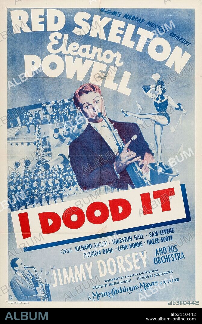 Poster of I DOOD IT, 1943, directed by VINCENTE MINNELLI. Copyright M.G.M.