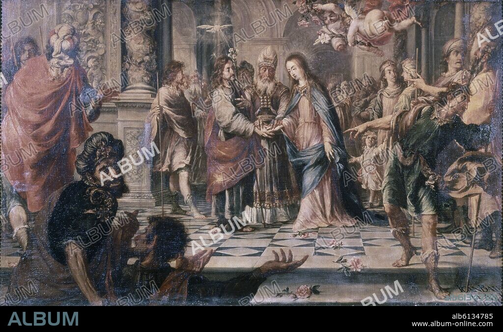 JUAN DE VALDÉS LEAL. DESPOSORIOS DE LA VIRGEN - S XVII - BARROCO ESPAÑOL.