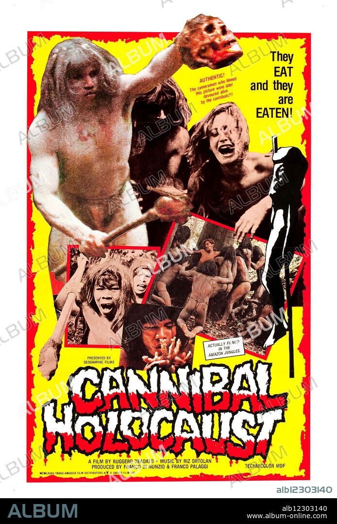 Poster de HOLOCAUSTO CANÍBAL, 1980 (CANNIBAL HOLOCAUST), dirigida por RUGGERO DEODATO. Copyright F.D. CINEMATOGRAFICA.