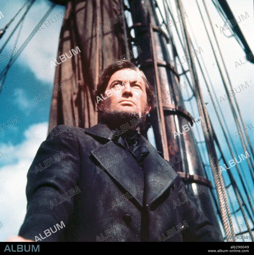 GREGORY PECK in MOBY DICK, 1956, unter der Regie von JOHN HUSTON. Copyright WARNER BROTHERS.