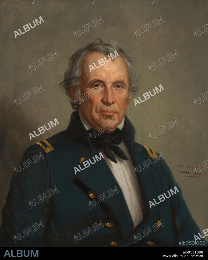 GEORGE PETER ALEXANDER HEALY and JACQUES GUILLAUME LUCIEN AMANS (copy). Zachary Taylor. Date: 1860. oil on canvas.