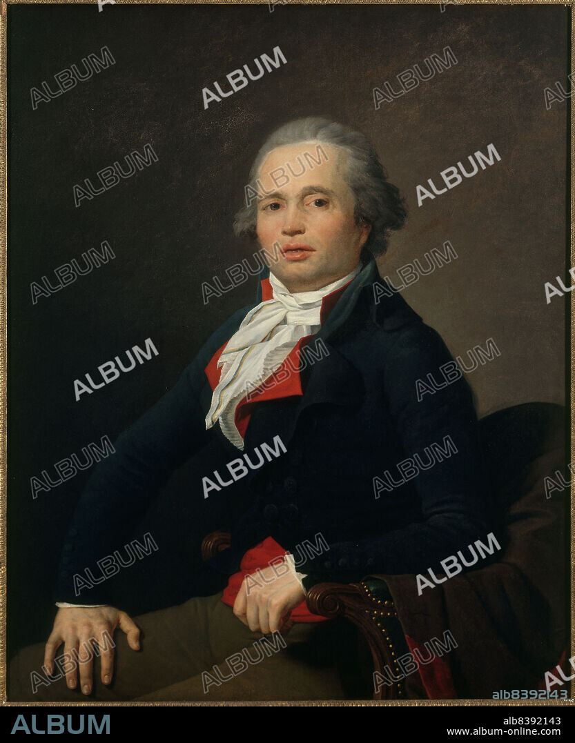 JEAN LOUIS LANEUVILLE. Portrait of Louis Legendre (1752-1797), conventionnel, (member of the National Convention) , c1795.