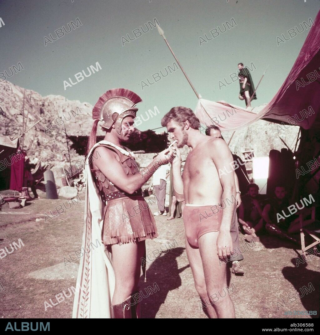 RICHARD BURTON en ALEJANDRO MAGNO, 1956 (ALEXANDER THE GREAT), dirigida por ROBERT ROSSEN. Copyright UNITED ARTISTS.