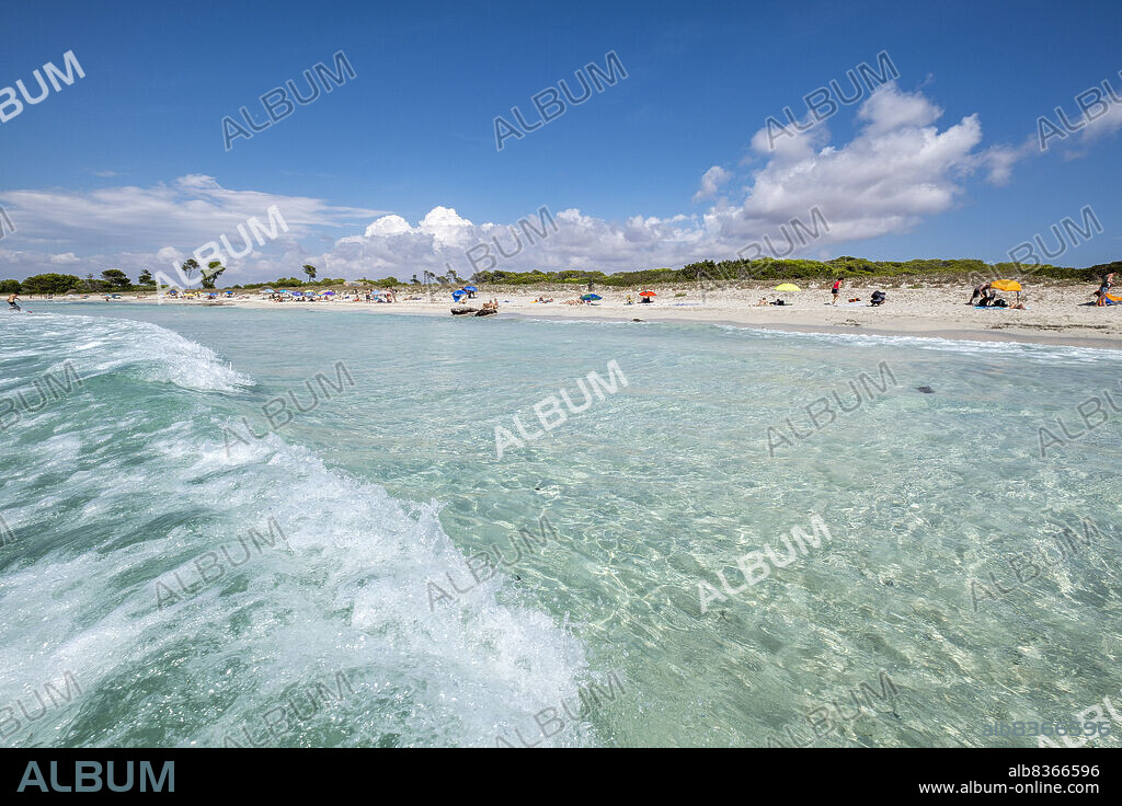 Es Caragol beach, Ses Salines, Mallorca, Balearic Islands, Spain.