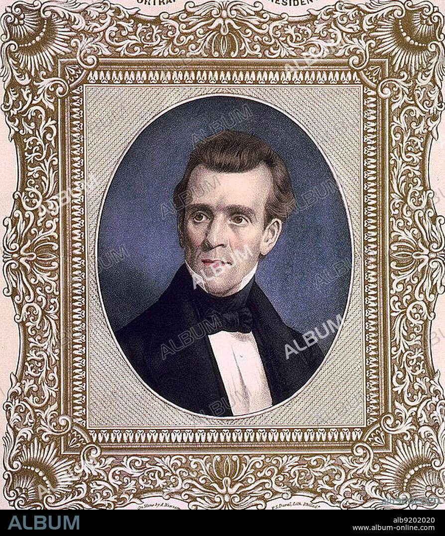 James Knox Polk (November 2, 1795 - June 15, 1849) was the 11th President of the United States (1845-1849). A Democrat, Polk served as the 17th Speaker of the House of Representatives (1835-1839) and Governor of Tennessee (1839-1841). He was the dark horse candidate for president in 1844, defeating Henry Clay of the rival Whig Party by promising to annex Texas. He was the last strong pre-Civil War president, and he is the earliest of whom there are surviving photographs taken during a term in office. He is noted for his foreign policy successes. He threatened war with Britain over the issue of which nation owned the Oregon Country. When Mexico rejected American annexation of Texas, he led the nation to a sweeping victory in the Mexican-American War, which gave the United States most of its present Southwest. He secured passage of the Walker tariff of 1846, which had low rates that pleased his native South, and he established a treasury system that lasted until 1913. He oversaw the opening of the US Naval Academy and the Smithsonian Institution, the groundbreaking for the Washington Monument, and the issuance of the first postage stamps in the US. He promised to serve only one term and did not run for reelection. He died of cholera three months after his term ended at the age of 53. Scholars have ranked him favorably on the list of greatest presidents for his ability to set an agenda and achieve all of it. Polk has been called the "least known consequential president" of the United States.