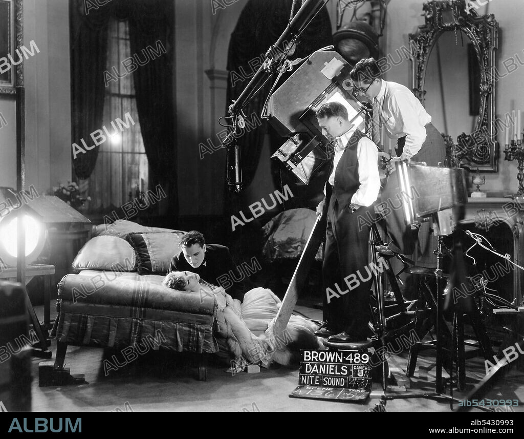 CLARENCE BROWN, GAVIN GORDON and GRETA GARBO in ROMANCE, 1930, directed by CLARENCE BROWN. Copyright M.G.M.