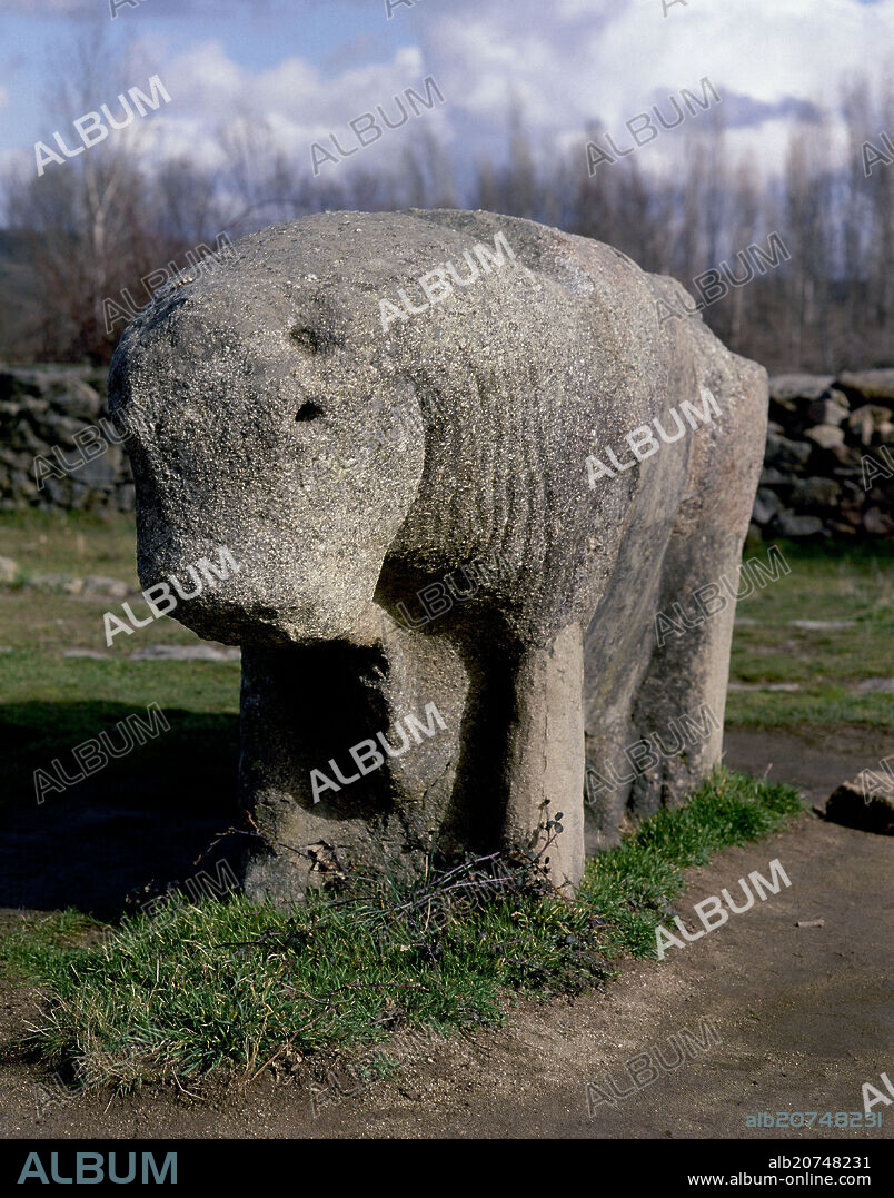 UNO DE LOS TOROS DE GUISANDO - ESCULTURA CELTIBERICA - SIGLOS III/ II AC.