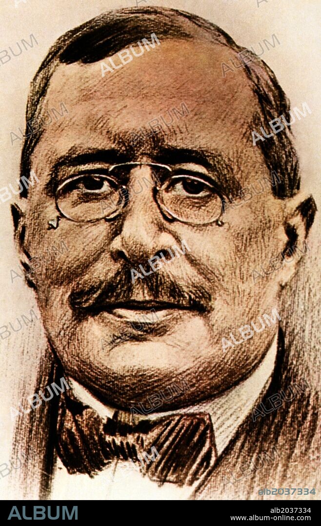 Mariano Francisco de Cavia y Lac (Zaragoza, 1855-Madrid, 1920). Escritor y Periodista español. Grabado.