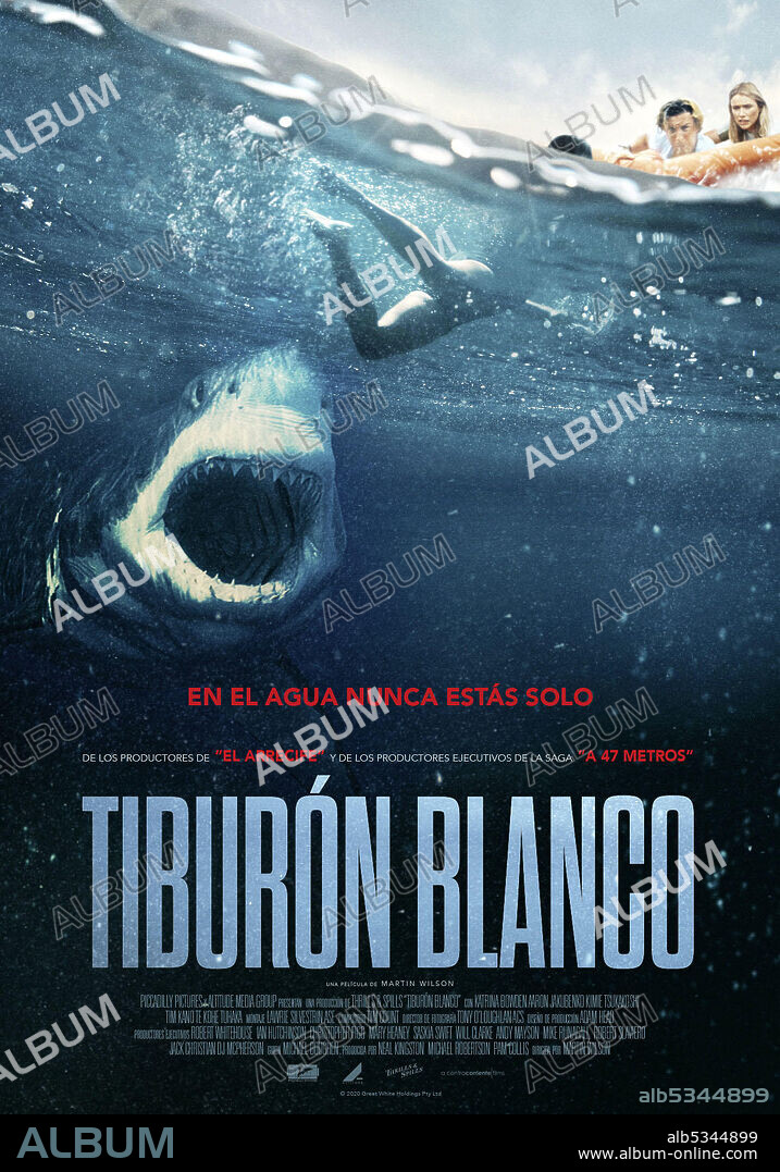 Poster de TIBURON BLANCO, 2021 (GREAT WHITE), dirigida por MARTIN WILSON. Copyright ProdigyMovies.