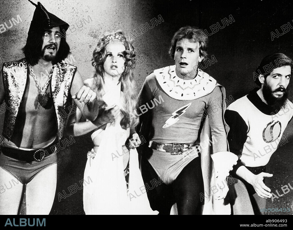 FLESH GORDON, 1974, directed by HOWARD ZIEHM and MICHAEL BENVENISTE.
