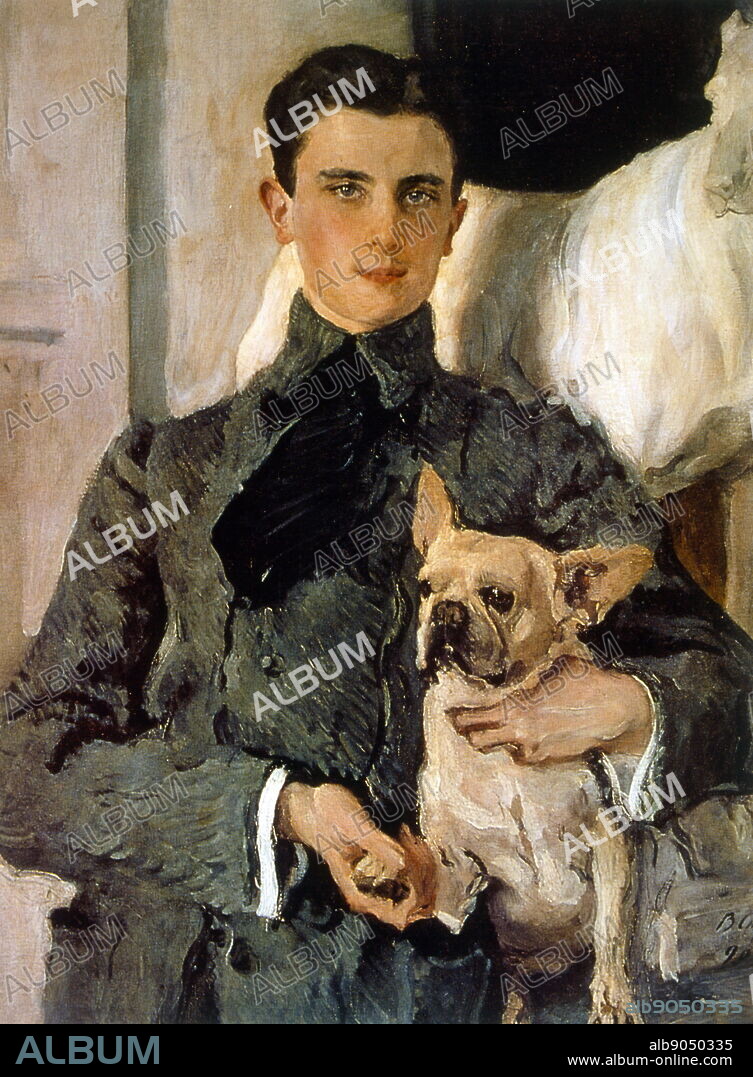 Portrait of Count Felix Sumarokov-Elston, later Prince Felix Yusupov (1887-1967) by Valentin Serov (1865-1911). Yusupov was a Russian aristocrat, prince and count from the Yusupov family. He is best known for participating in the assassination of Grigori Rasputin and marrying the niece of Czar Nicholas II.