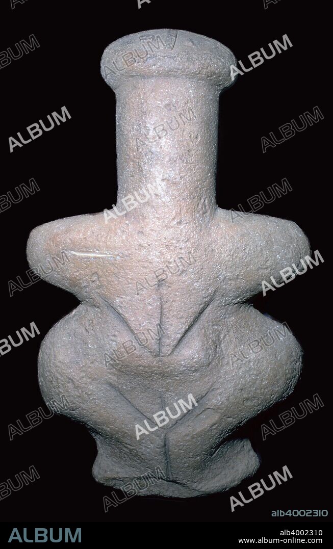 The 'Lemba Lady' from Cyprus, a cruciform female figurine, c.41st century BC.