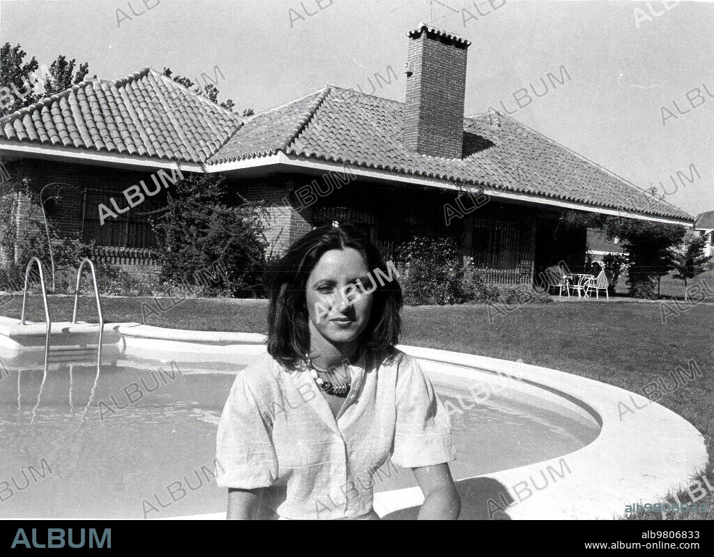 22 julio 1983. Crimen de los Marqueses de Urquijo: Miriam de la Sierra, hija de los Marqueses de Urquijo, durante una entrevista exclusiva para ABC, en la que se defendió de las acusaciones vertidas contra ella y su hermano Juan.