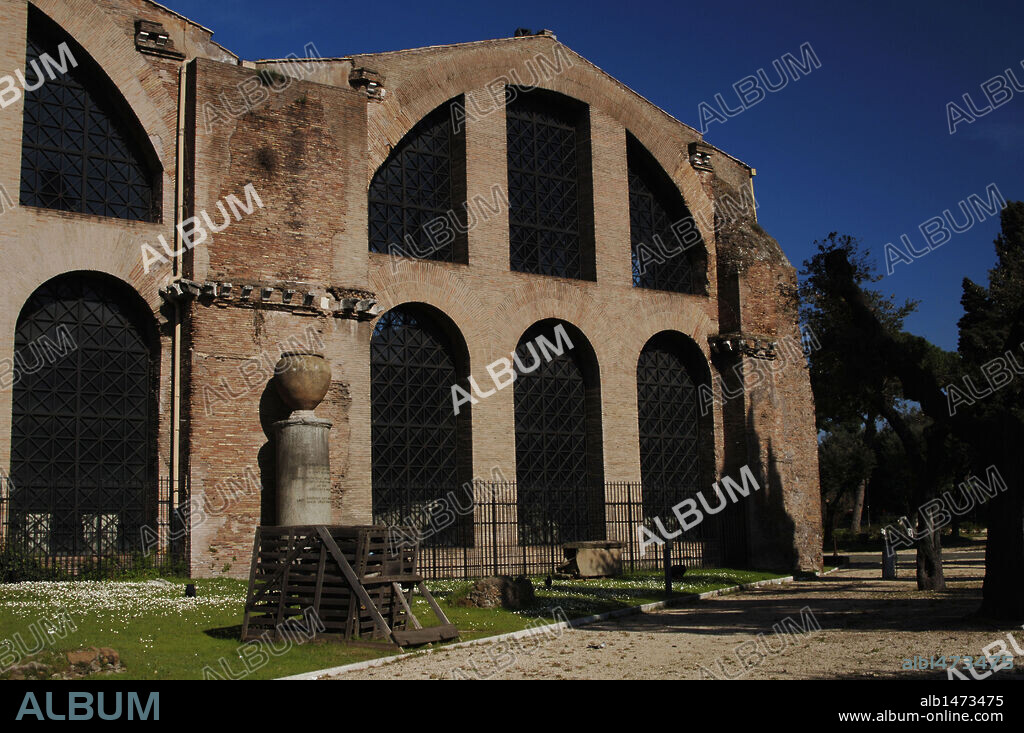 ARTE ROMANO. ITALIA. TERMAS DE DIOCLECIANO. Construídas en el año 305 por orden del emperador Diocleciano. ROMA.