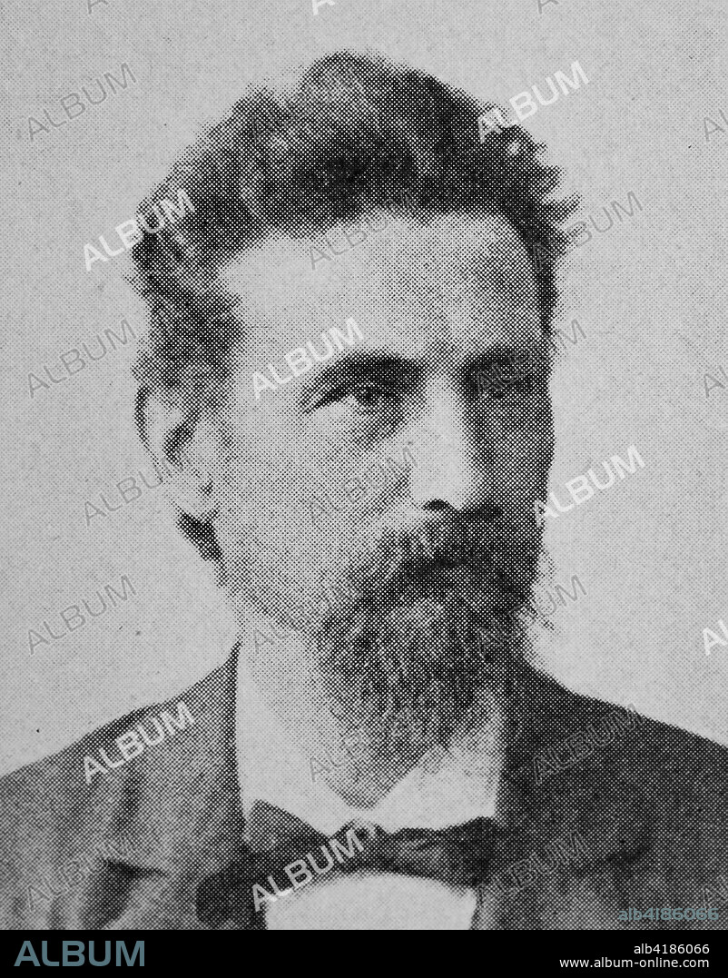 Johann Palisa December 6, 1848 - May 2, 1925 was an Austrian astronomer, Reproduction of a photo/image from the year 1890, digital improved.