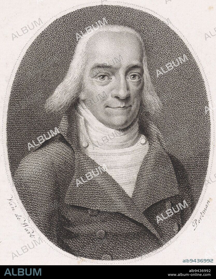 Portrait of writer Pieter Johannes Uylenbroek, print maker: Ludwig Gottlieb Portman, (mentioned on object), Derk Anthony van de Wart, (mentioned on object), unknown, 1787 - 1828, paper, etching, h 239 mm × w 155 mm.