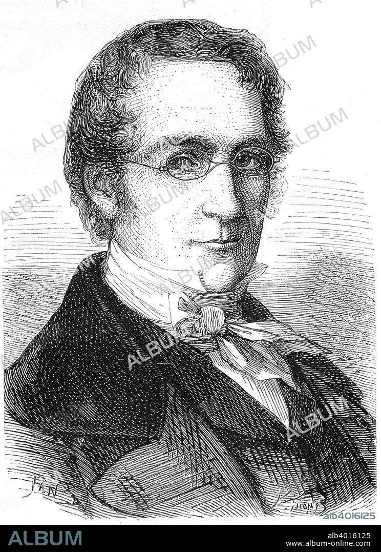 Joseph Louis Gay-Lussac, French chemist, physicist and balloonist, c1870. Gay-Lussac (1778-1850) investigated the behaviour of gases and developed techniques of chemical analysis. He was important in industrial chemistry for the introduction of lead chambers for the production of sulphuric acid. Gay-Lussac made balloon ascents to investigate terrestrial magnetism and composition and characteristics of the atmosphere at different altitudes. He determined that the same volume of any gas will expand equally in response to the same increase in temperature. From Les Merveilles de la Science by Louis Figuier. (Paris, 1870).