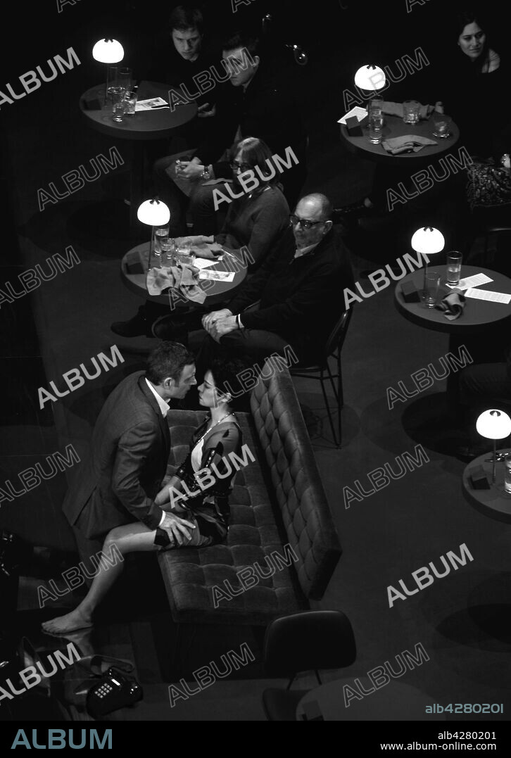 March 23, 2019, New York, NY, USA: EXCLUSIVE Series: Actor TONY GOLDWYN as Max Schumacher in a sex scene with fellow actor TATIANA MASLANY as Diana Christensen in the Broadway play 'Network' at the Belasco Theater. Backstage on the hit Broadway Play 'Network.' (Credit Image: © Jeff Widener/ZUMA Wire). 23/03/2019
