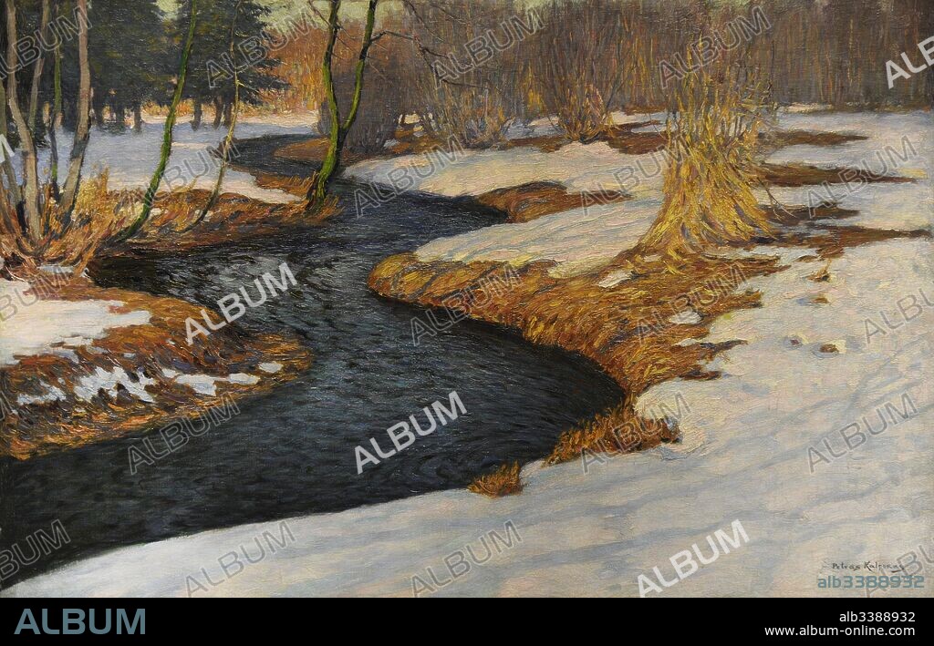 Petras Kalpokas (1880-1945). Pintor lituano. Paisaje, 1907. Galería Nacional de Arte (National Gallery of Art). Vilna (Vilnius). Lituania.