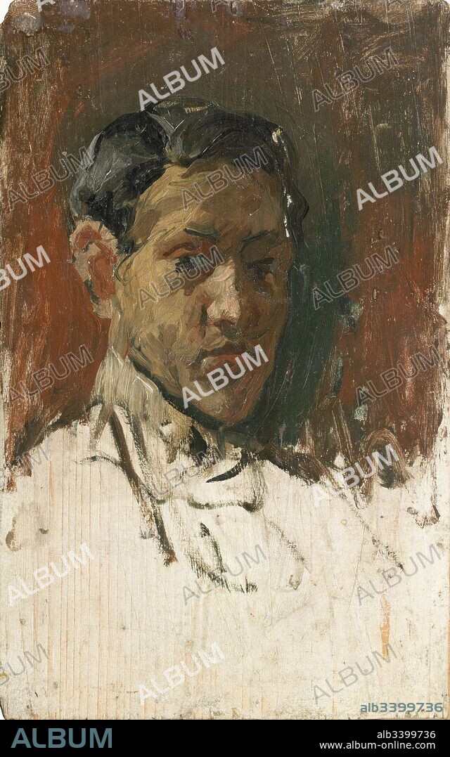 Pablo Picasso / 'Autorretrato', 1896, Óleo sobre tela, 22,1 x 13,7 cm, MPB 110.205.
