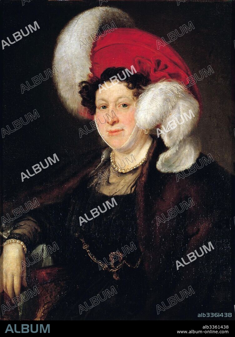 VASILI ANDREYEVICH TROPININ. Portrait of Countess Natalia Alexandrovna Zubova (1775-1844), née Suvorova.