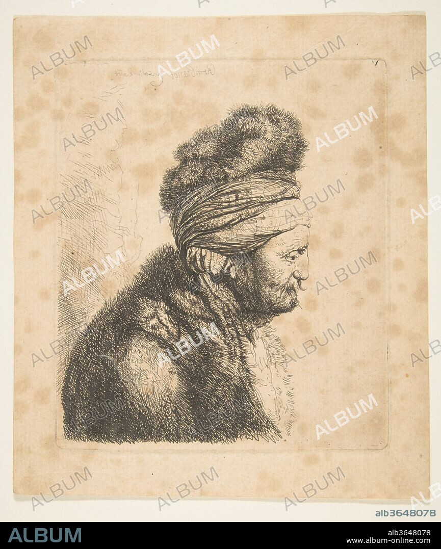 The Second Oriental Head (reverse copy). Artist: After Rembrandt (Rembrandt van Rijn) (Dutch, Leiden 1606-1669 Amsterdam); John Smith (British, Chichester ca. 1717-1764 Chichester). Date: 18th century.