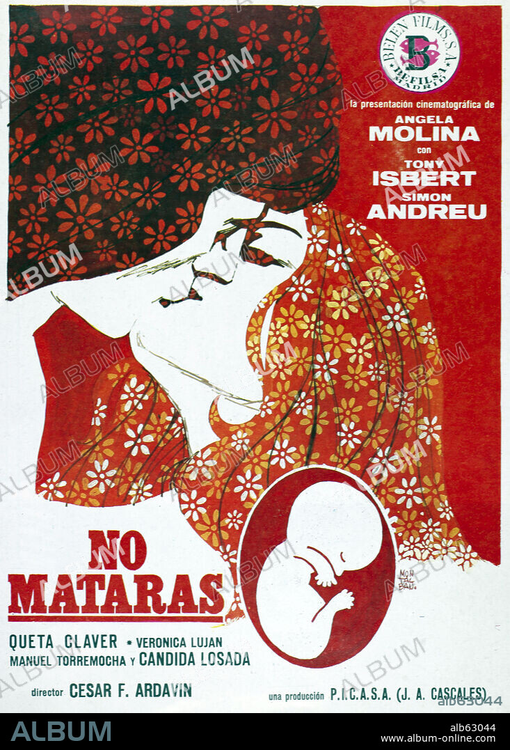 Poster de NO MATARAS, 1975, dirigida por CESAR FERNANDEZ ARDAVIN. Copyright PICASA.