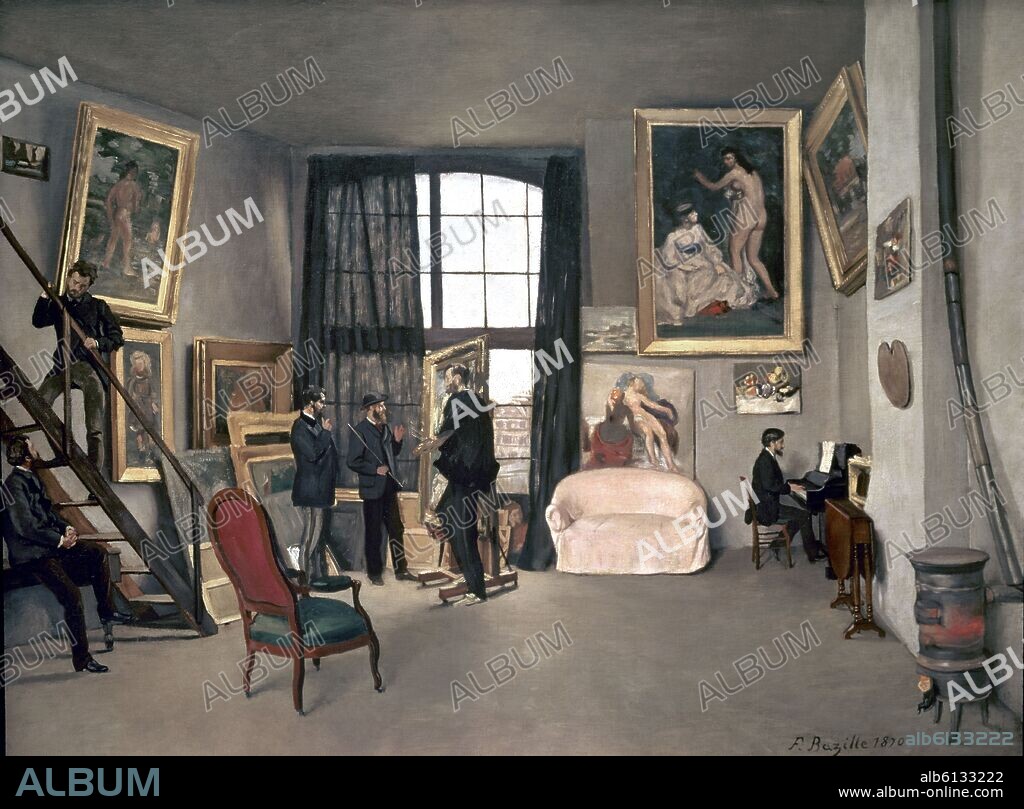 FRÉDÉRIC BAZILLE. ESTUDIO DEL PINTOR - 1870.
