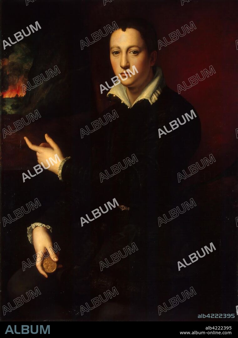 ANGELO BRONZINO (AGNOLO DI COSIMO DI MARIANO). 'Portrait of Cosimo I de'Medici'. Italy, 1537. Dimensions: 117,5x87,5 cm.