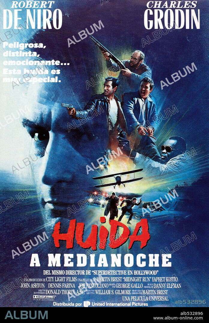 Poster of MIDNIGHT RUN, 1988, directed by MARTIN BREST. Copyright UNIVERSAL PICTURES.