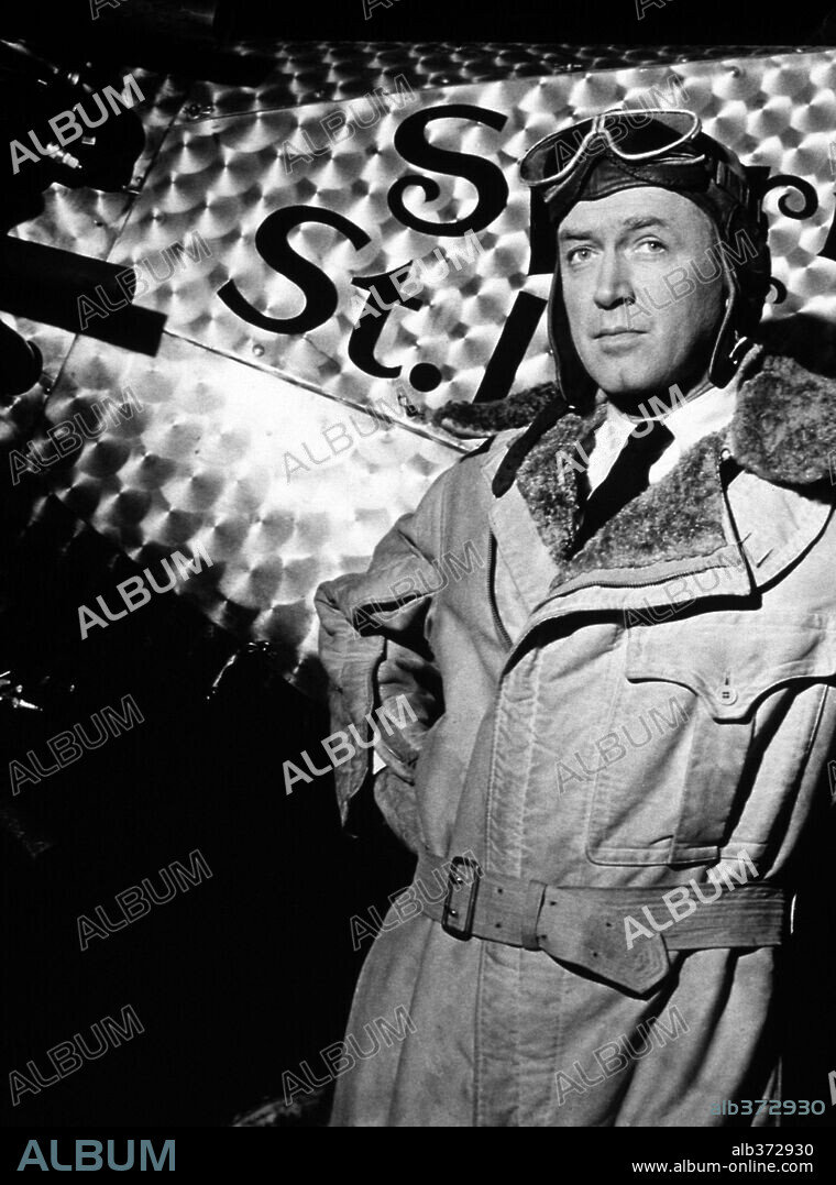JAMES STEWART in THE SPIRIT OF ST. LOUIS, 1957, directed by BILLY WILDER. Copyright WARNER BROTHERS.
