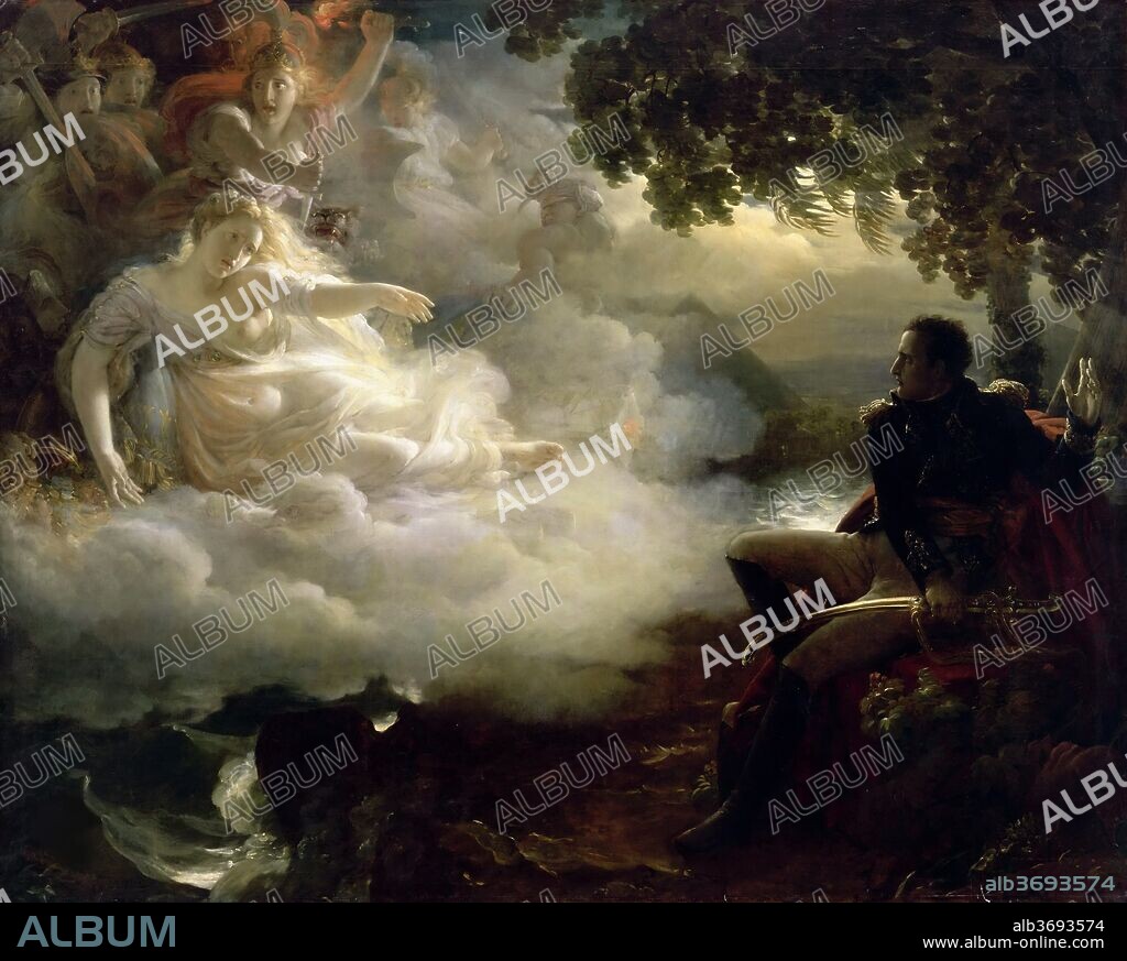JEAN-PIERRE FRANQUE. Allegory of France before the return of Napoleon from Egypt.