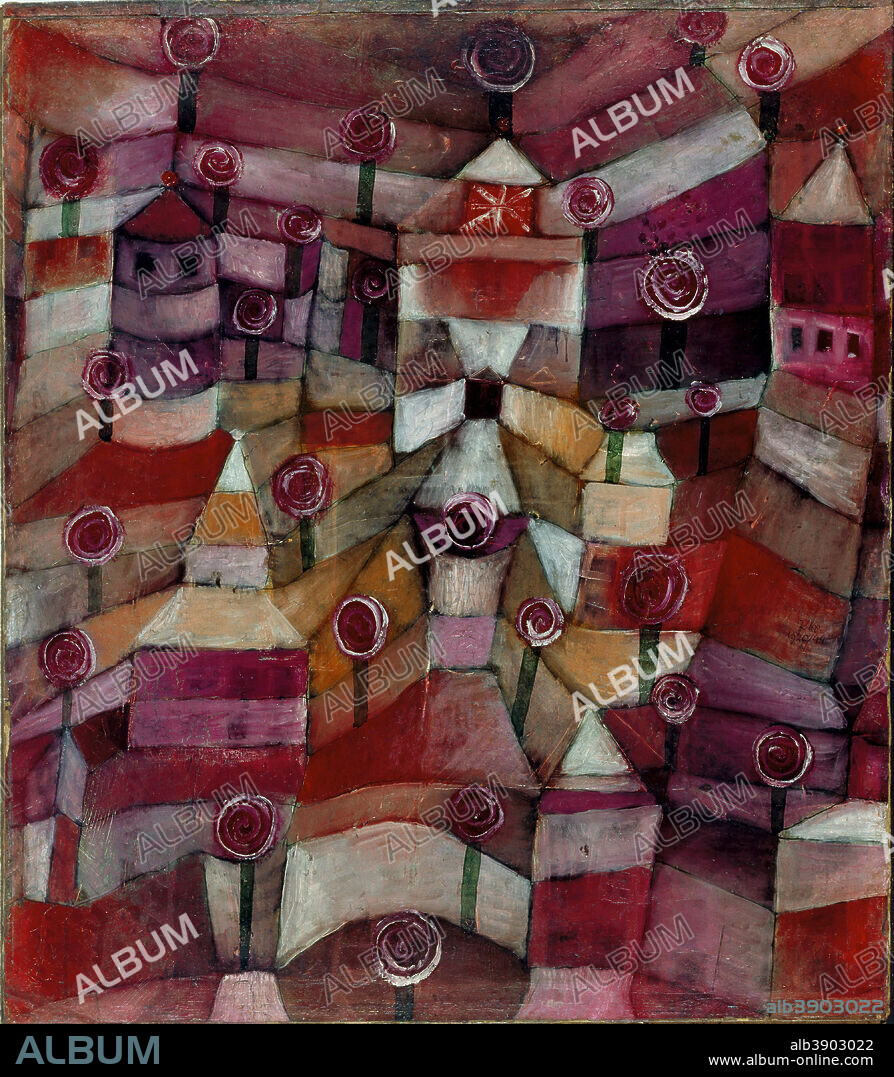 PAUL KLEE. Rose Garden. Date/Period: 1920. Width: 42.5 cm. Height: 49 cm (Complete).