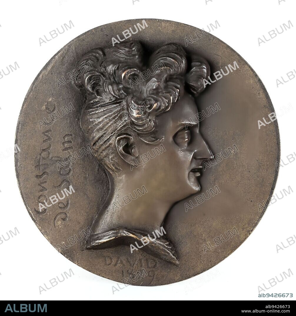 Portrait of Constance de Theis, princess Salm-Dyck (1767-1845), woman of letters, David d'Angers, Pierre-Jean, Sculptor, In 1829, 19th century, Sculpture, Medallion (sculpture), Dimensions - Work: Diameter: 12 cm.