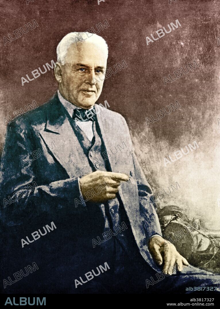 Robert Andrews Millikan (March 22, 1868 - December 19, 1953) was an American experimental physicist. In 1908, while a professor at the University of Chicago, he began experiments in which he measured the charge on a single electron. He and his graduate student Harvey Fletcher used the oil-drop experiment to measure the charge of the electron (as well as the electron mass, and Avogadro's number, since their relation to the electron charge was known). Millikan took sole credit, in return for Fletcher claiming full authorship on a related result for his dissertation. Millikan went on to win the 1923 Nobel Prize for Physics, in part for this work, and Fletcher kept the agreement a secret until his death. Millikan is also credited with measuring the value of Planck's constant by using photoelectric emission graphs of various metals. He left the University of Chicago to become Caltech's chairman of the executive council. He served in that position from 1921-45. At Caltech most of his scientific research focused on the study of cosmic rays (a term which he coined). He died of a heart attack at his home in 1953 at the age of 85.