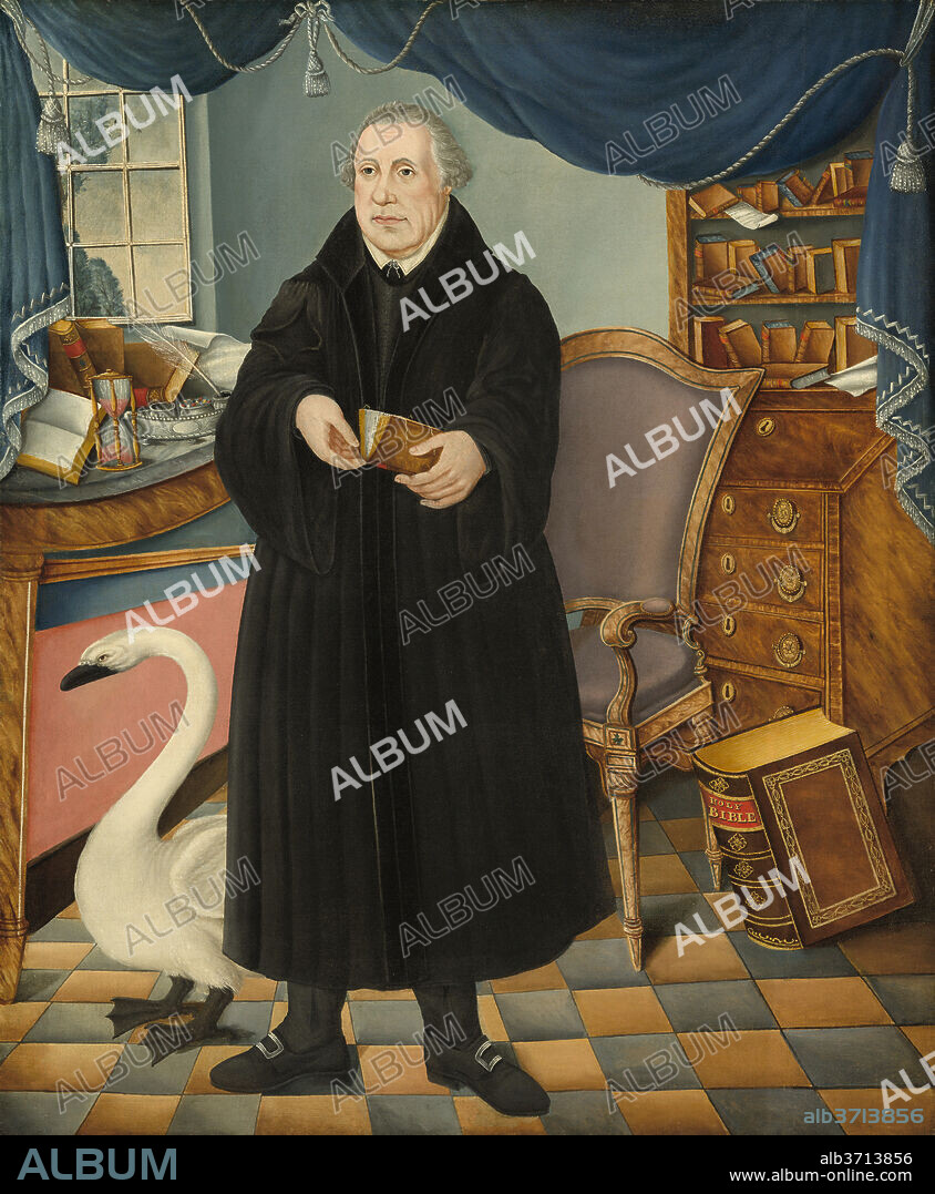 ATTRIBUTED TO FREDERICK KEMMELMEYER. Martin Luther. Dated: c. 1800. Dimensions: overall: 148.59 × 121.92 cm (58 1/2 × 48 in.)  framed: 165.58 × 139.38 × 9.84 cm (65 3/16 × 54 7/8 × 3 7/8 in.). Medium: oil on canvas.