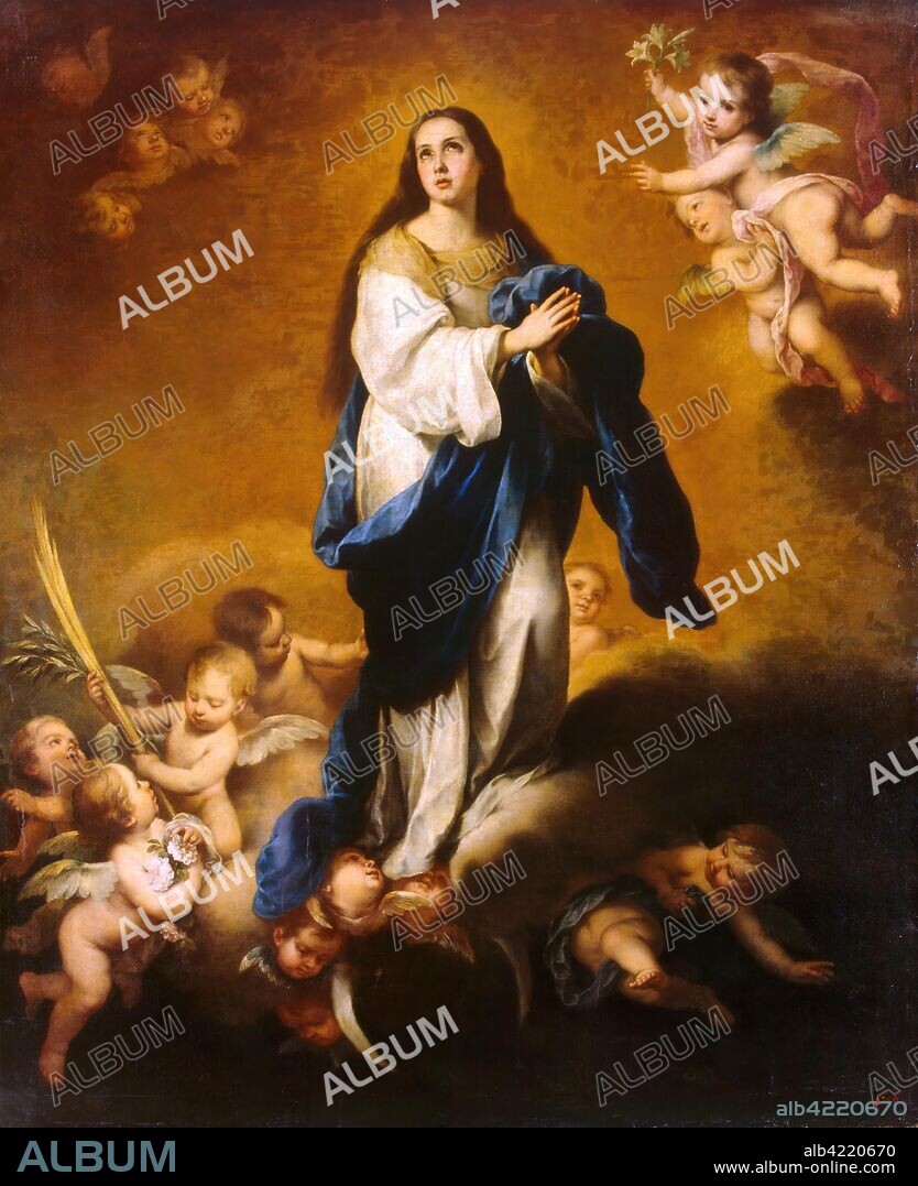 BARTOLOME ESTEBAN MURILLO. 'Esquilache Immaculate Conception'. Spain, Between 1645 and 1655. Dimensions: 235x196 cm.