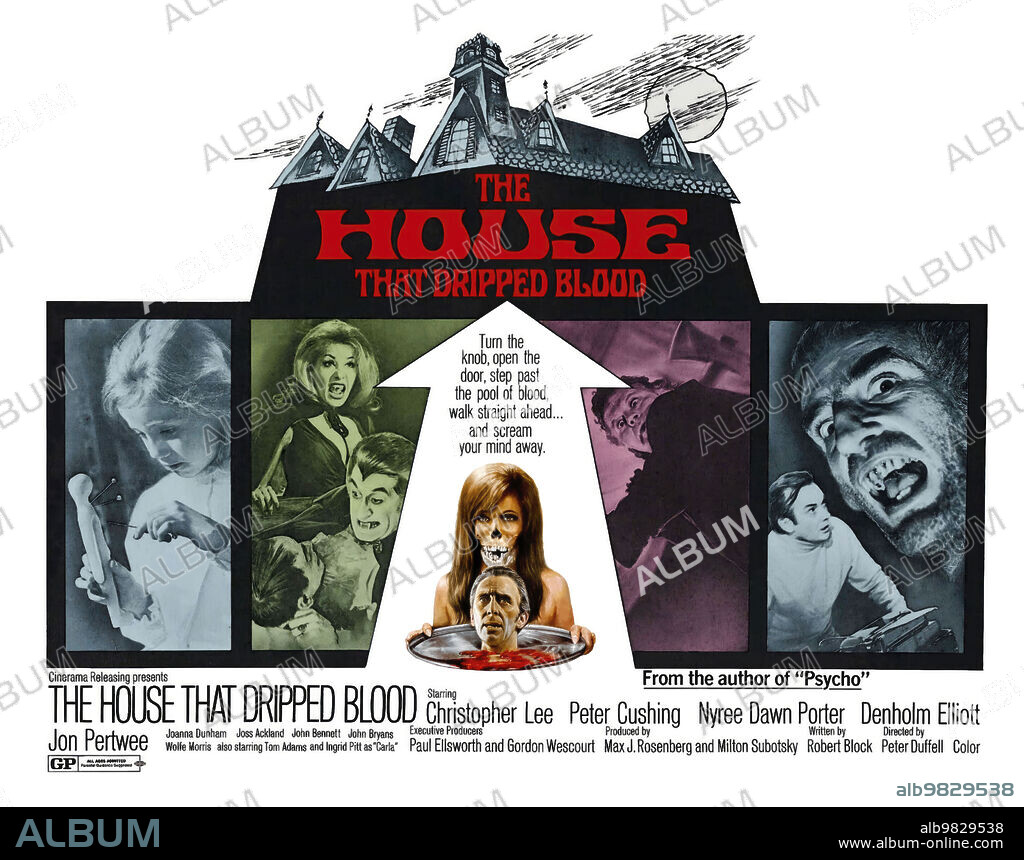 Poster of THE HOUSE THAT DRIPPED BLOOD, 1971, directed by PETER DUFFELL.