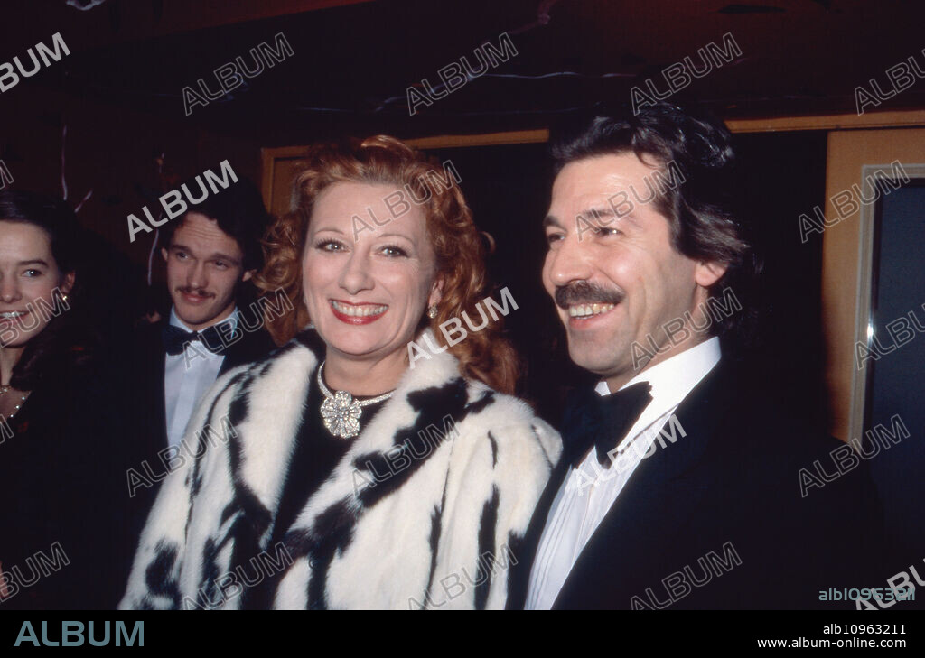 Austrian ballet dancer and chanson singer Margot Werner with husband Jochen Litt, Germany 1980s.