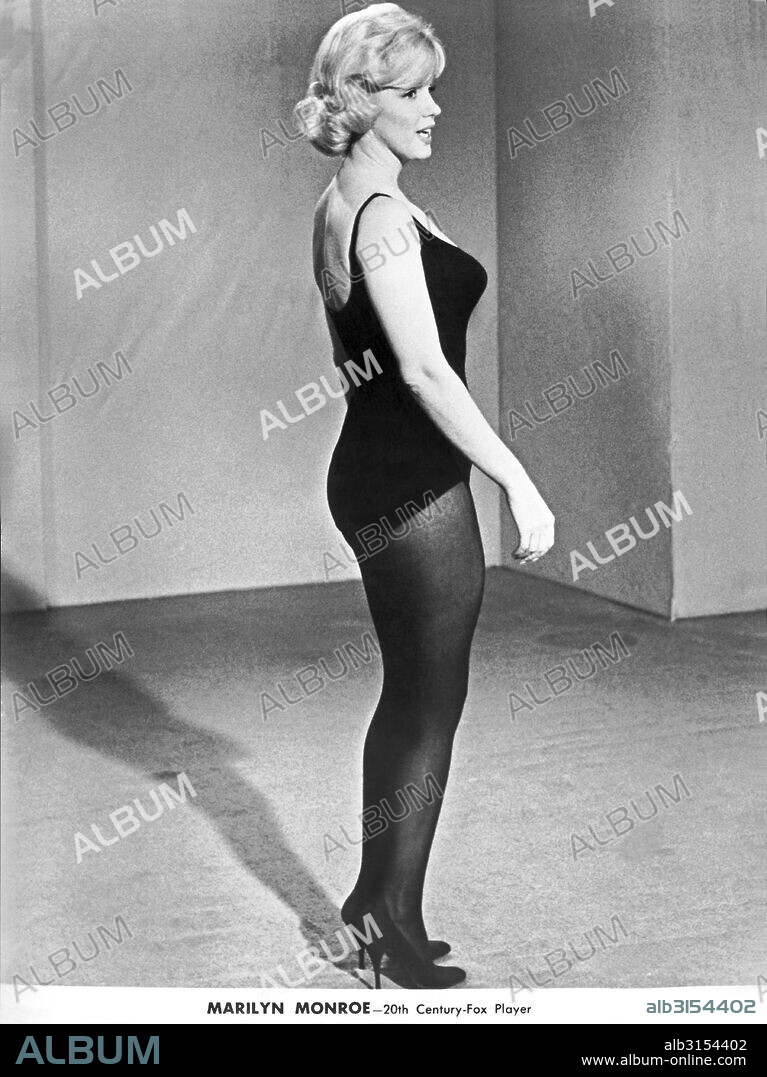Hollywood, California:  January 18, 1960. A  promotional studio photograph of Marilyn Monroe as she prepares for her dancing role in Let's Make Love, with Frankie Vaughn.