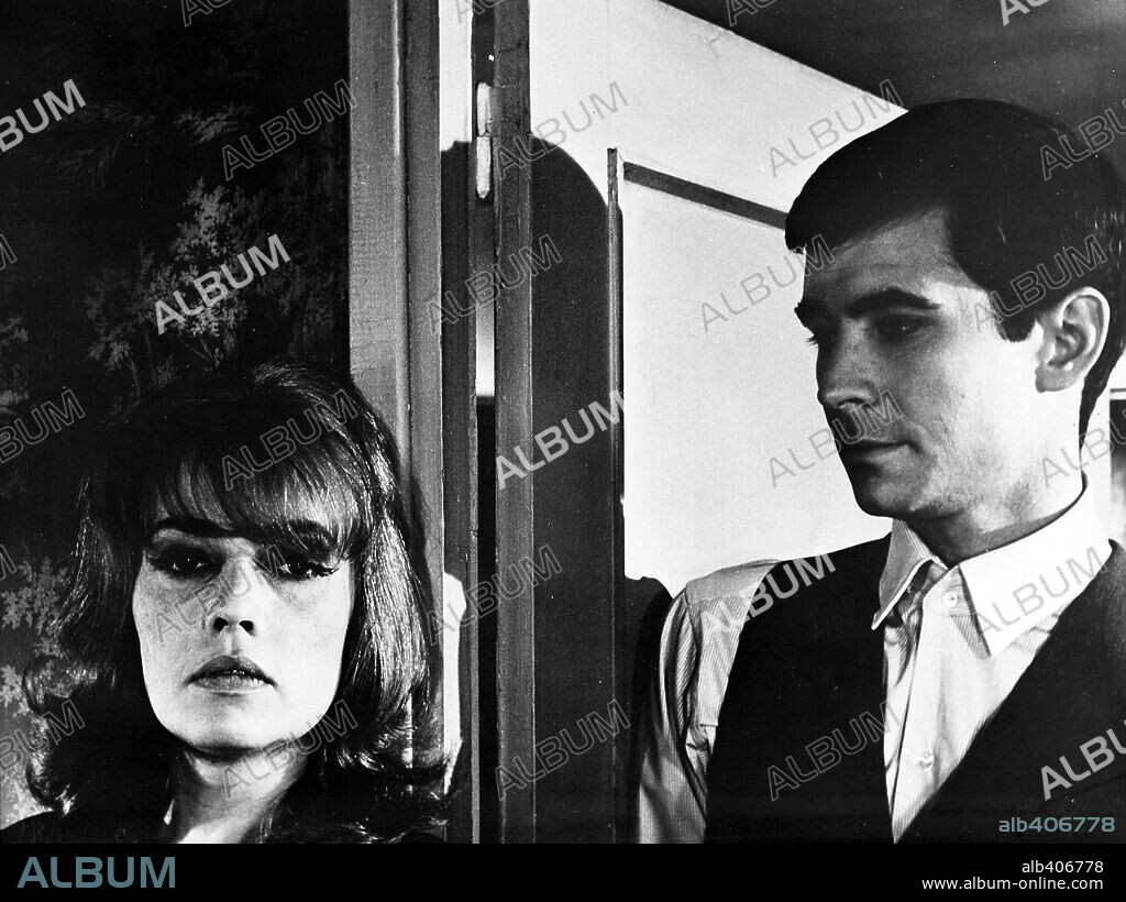 ANTHONY PERKINS et JEANNE MOREAU dans LE PROCES, 1962, réalisé par ORSON WELLES. Copyright PARIS EUROPA/FICIT/HISA.