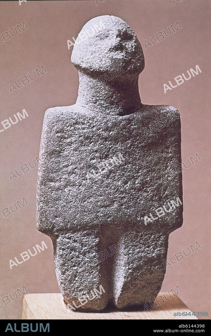 R-IDOLO PROCEDE DE KIROTITEIA (CHIPRE) 28 CM . VI MILENIO AC.
