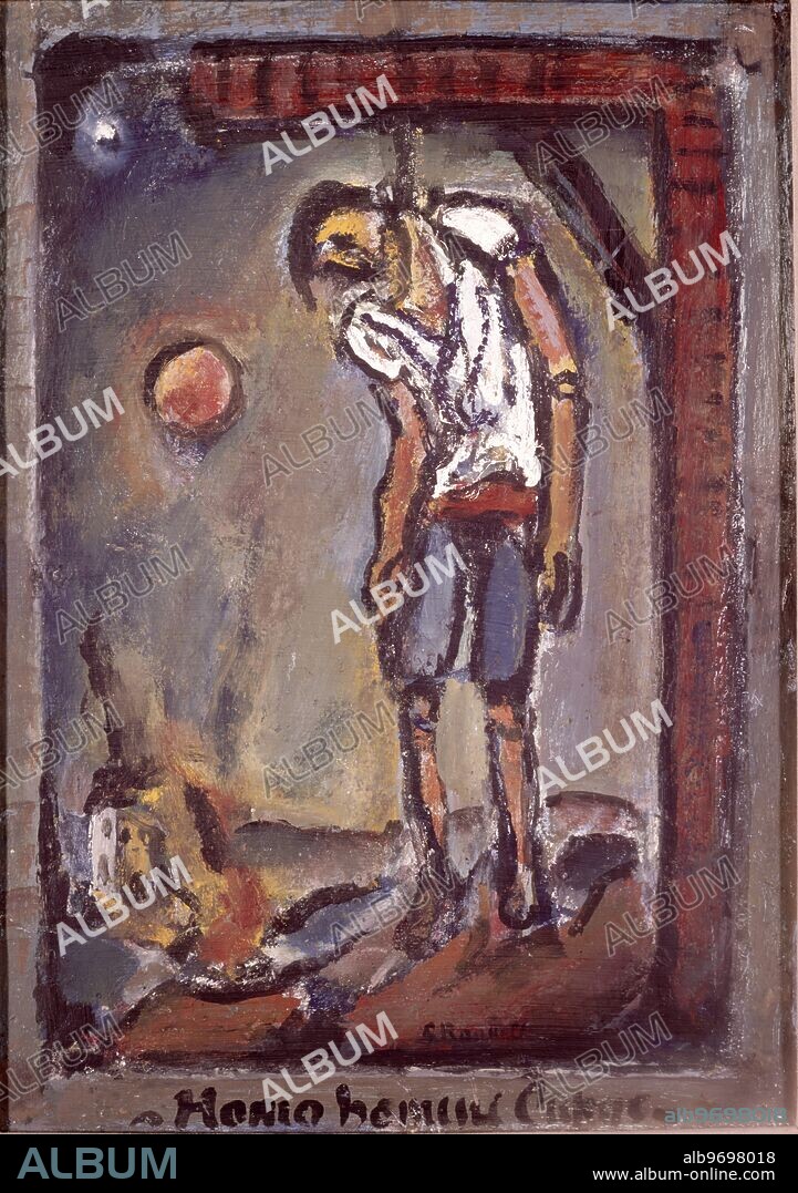 GEORGES ROUAULT. Homo Homini Lupus. by Georges Henri Rouault (27 May 1871 - 13 February 1958) was a French Fauvist and Expressionist painter.. Gallery of Modern Art, Paris. ©TopFoto.