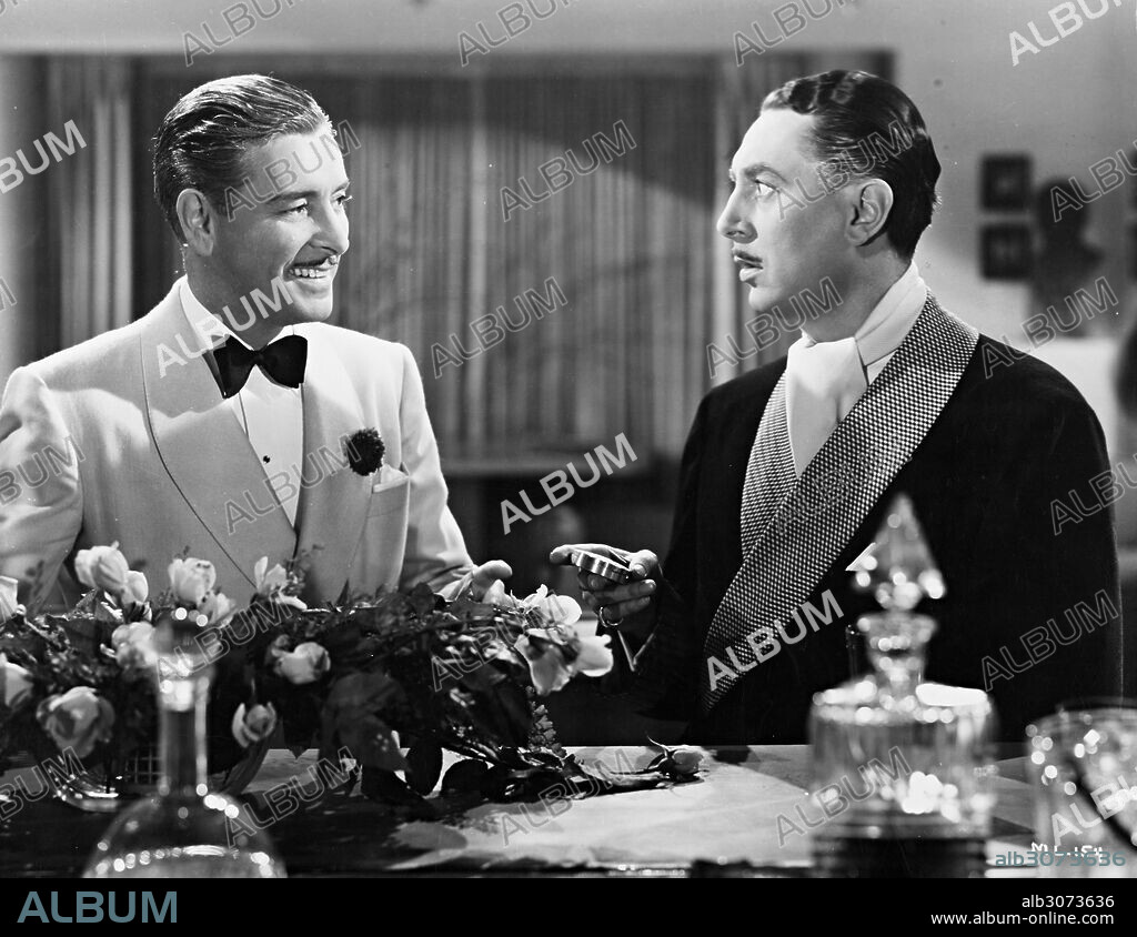 REGINALD GARDINER and RONALD COLMAN in MY LIFE WITH CAROLINE, 1941, directed by LEWIS MILESTONE. Copyright RKO.