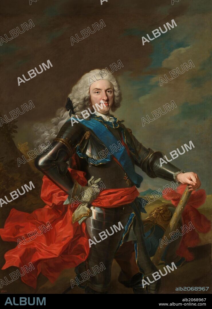 LOUIS-MICHEL VAN LOO. Louis Michel van Loo / 'Philip V, King of Spain', ca.  1739, French School, Oil on canvas, 154 cm x 113,5 cm, P02285.