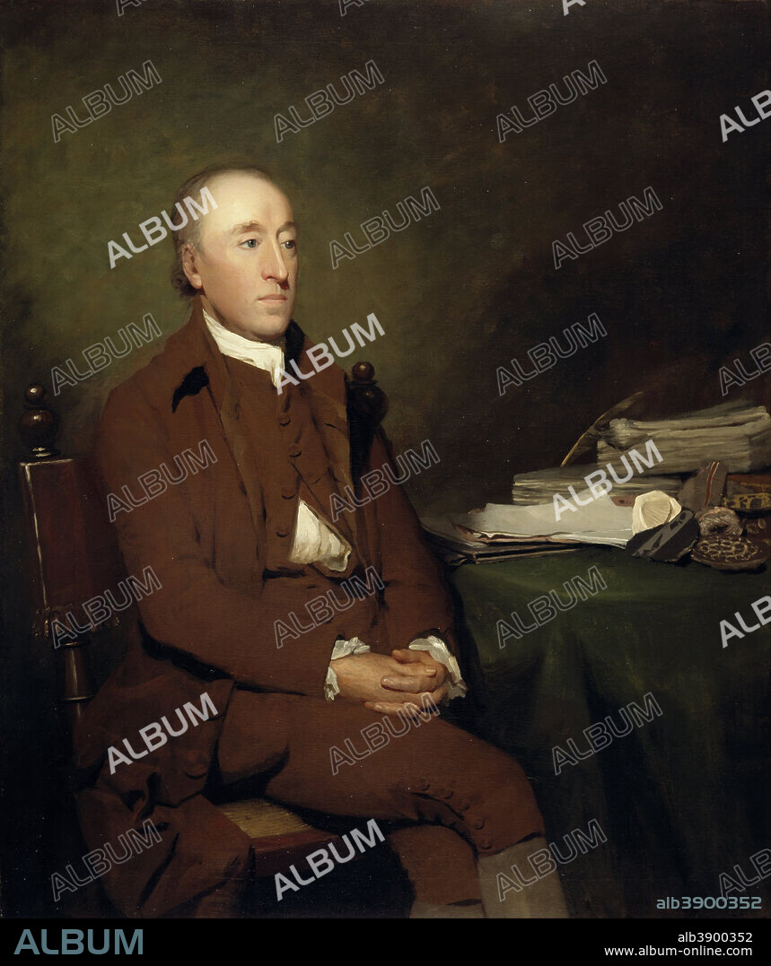 HENRY RAEBURN. James Hutton, 1726 - 1797. Geologist. Date/Period: 1776. Painting. Oil on canvas. Height: 1,251 mm (49.25 in); Width: 1,048 mm (41.25 in).